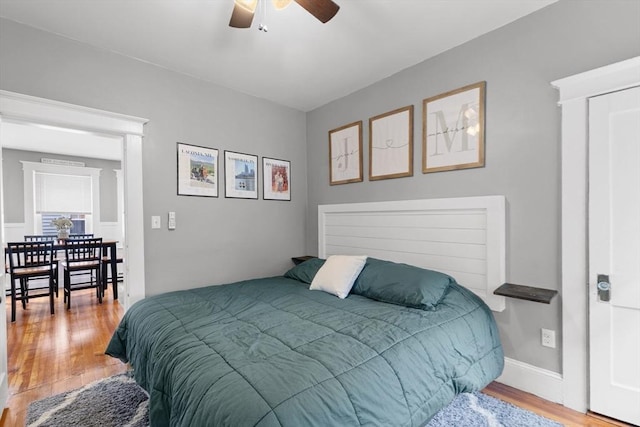 39-41 Ryan St, New Bedford, MA 02740 - bedroom featuring wood finished floors and a ceiling fan
