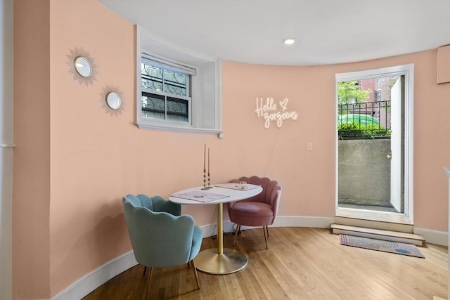 17 Gloucester St Unit A, Boston, MA 02115 - sitting room featuring baseboards and wood finished floors