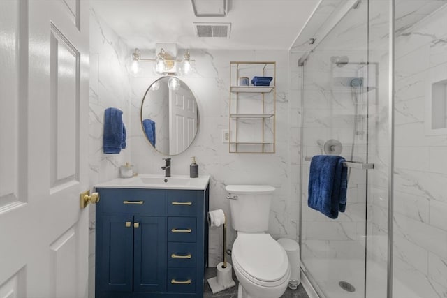17 Gloucester St Unit A, Boston, MA 02115 - bathroom featuring vanity and a marble finish shower