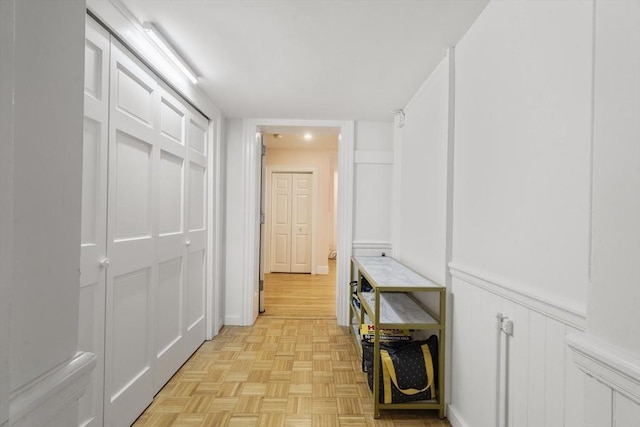 17 Gloucester St Unit A, Boston, MA 02115 - hall with a decorative wall and wainscoting