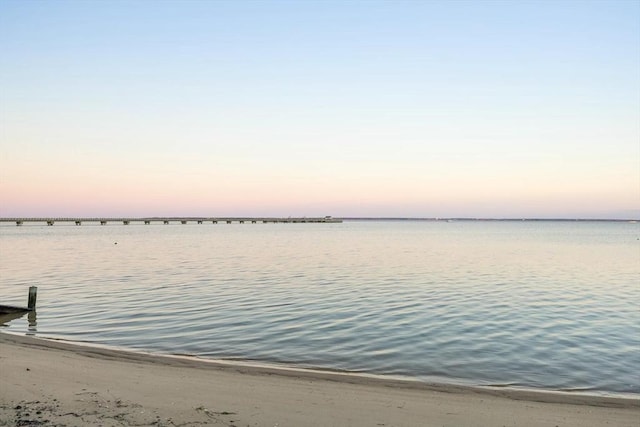 water view with a view of the beach