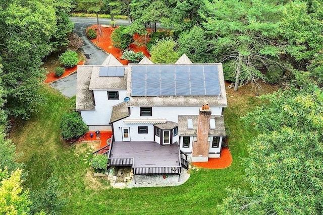 view from above of property