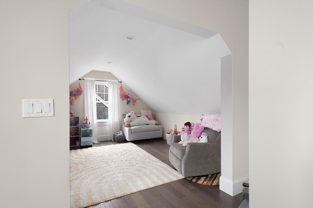675 Main St Unit C1, Barnstable, MA 02635 - bedroom featuring wood finished floors and vaulted ceiling
