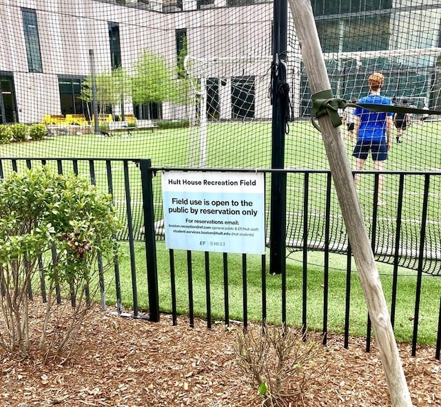 exterior view of fence