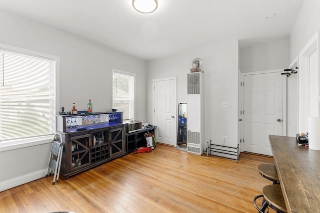 843 Stafford Rd, Fall River, MA 02721 - office space featuring a heating unit and light wood-type flooring