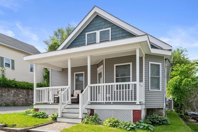 5 Ethel St, Blackstone, MA 01504 - view of front of property with a porch and cooling unit