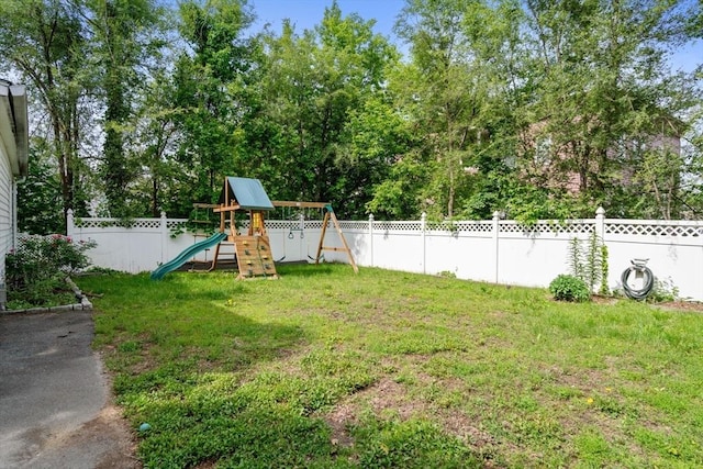 5 Ethel St, Blackstone, MA 01504 - view of yard featuring a playground