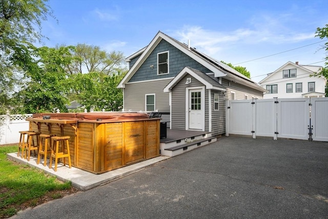 5 Ethel St, Blackstone, MA 01504 - rear view of property with a gate