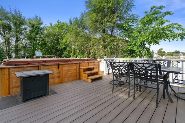 5 Ethel St, Blackstone, MA 01504 - deck featuring outdoor dining area
