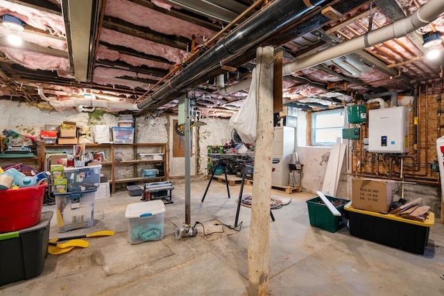 5 Ethel St, Blackstone, MA 01504 - basement featuring water heater