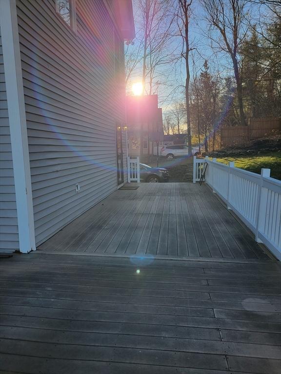 view of deck at dusk