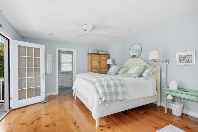 21 N Rd, Harwich, MA 02671 - bedroom with baseboards, access to exterior, and light wood finished floors
