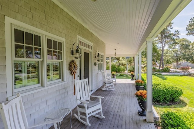21 N Rd, Harwich, MA 02671 - wooden terrace with covered porch