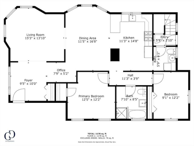 26 N Munroe Ter Unit 1, Boston, MA 02122 - floor plan / room layout