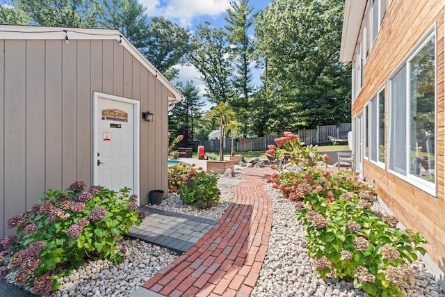 exterior space featuring a patio