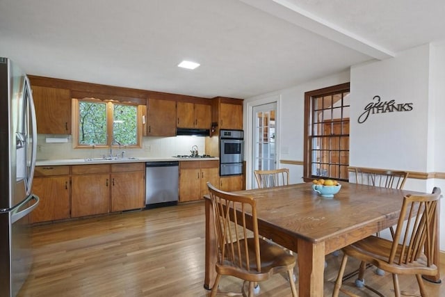 62 Teakettle Ln, Duxbury, MA 02332 - dining area featuring light wood-style flooring