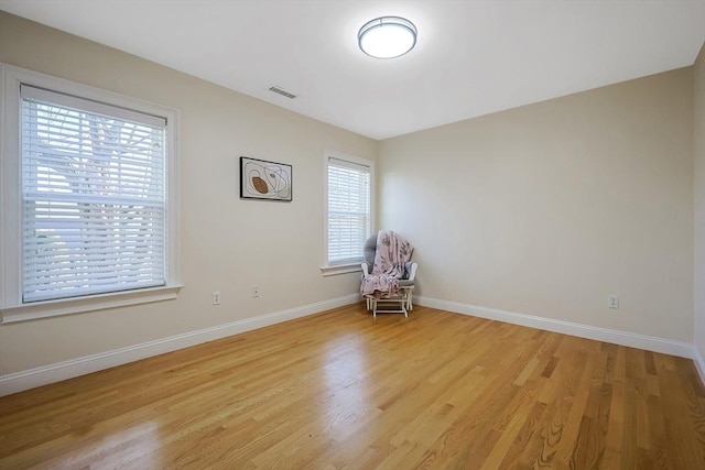 interior space with light wood-type flooring