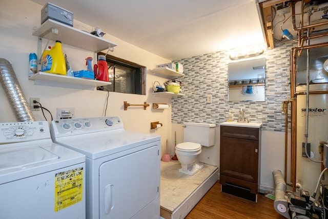 46 Plum St, Hamilton, MA 01982 - washroom featuring independent washer and dryer and wood finished floors