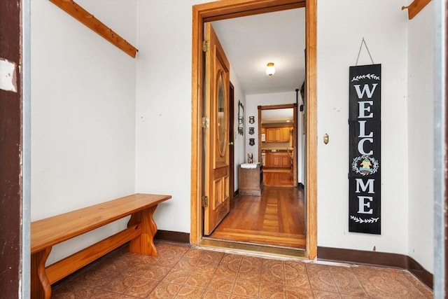 57 Taft St, Medford, MA 02155 - hallway featuring baseboards