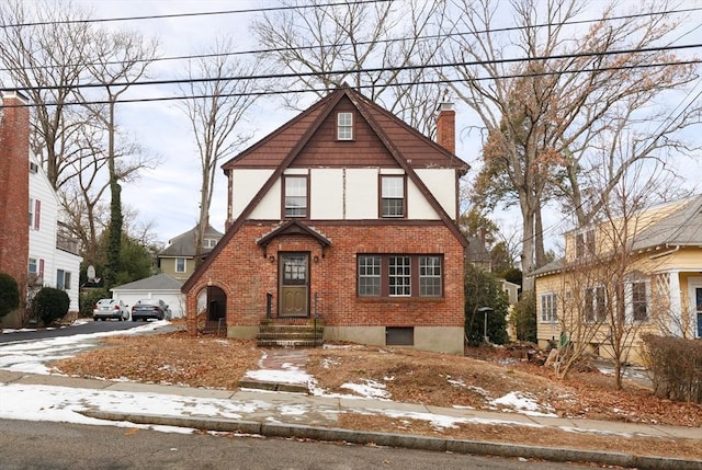 view of tudor-style house