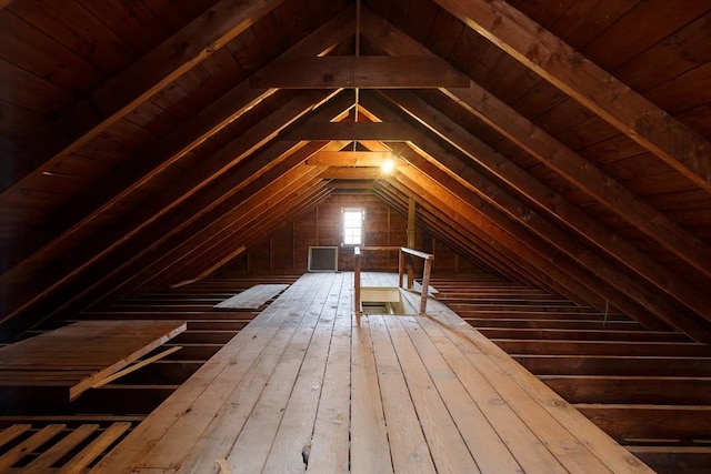 view of attic