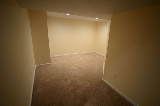 view of carpeted empty room