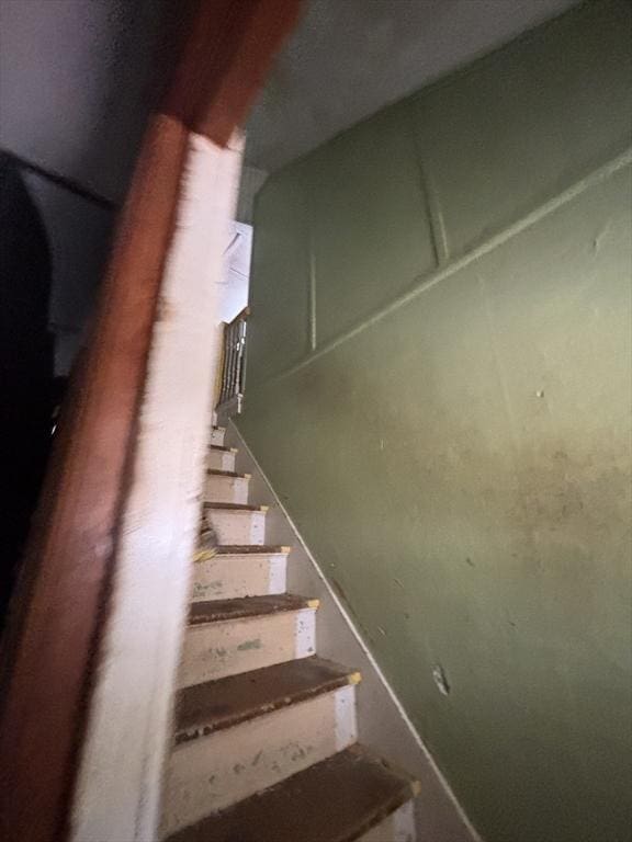 view of stairway