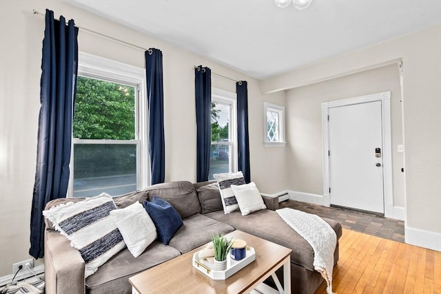 109 Bouve Ave, Brockton, MA 02301 - living room featuring plenty of natural light and baseboards