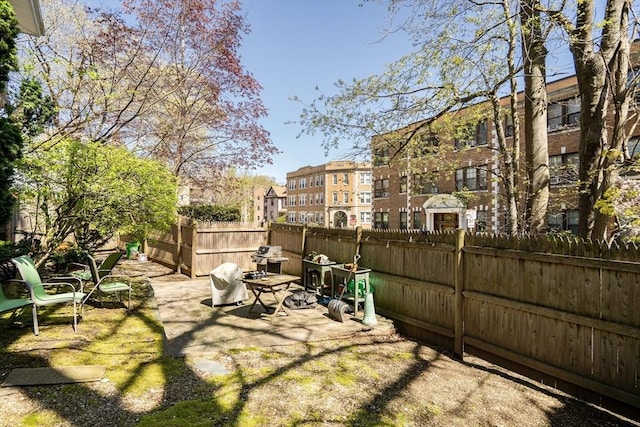exterior space with fence