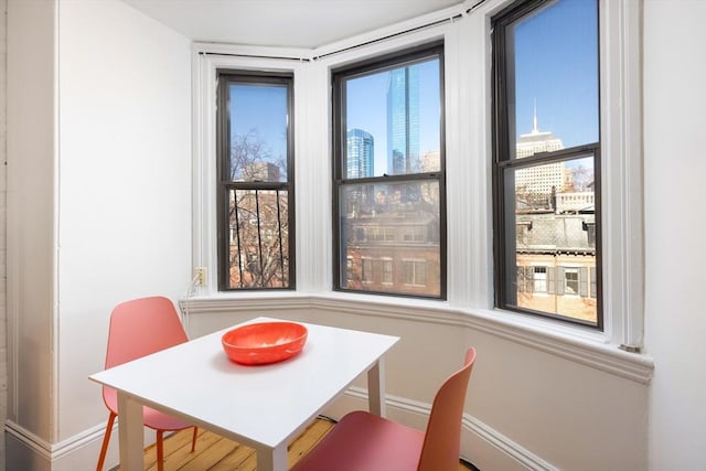 view of dining room