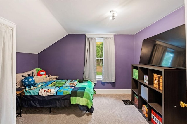 235 Union St, Northbridge, MA 01588 - carpeted bedroom with vaulted ceiling and baseboards