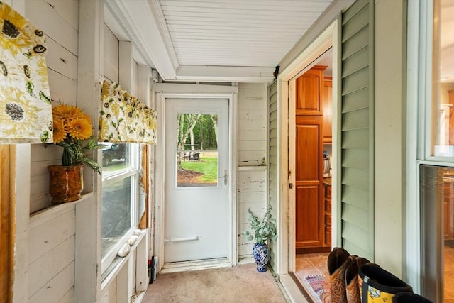 235 Union St, Northbridge, MA 01588 - doorway to outside featuring light carpet