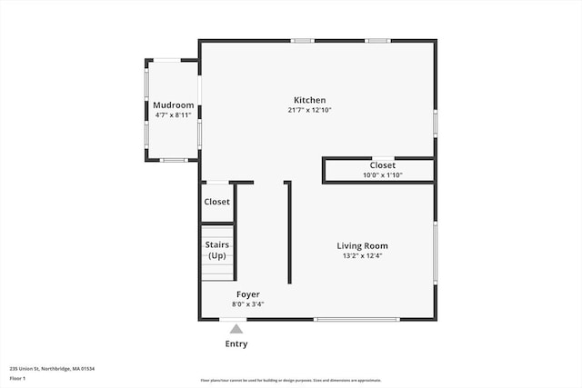 235 Union St, Northbridge, MA 01588 - view of property floor plan