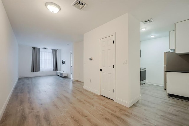 interior space with light wood-type flooring