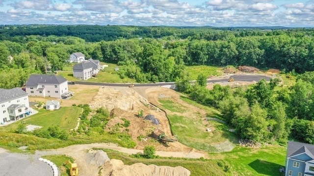 aerial view with a view of trees