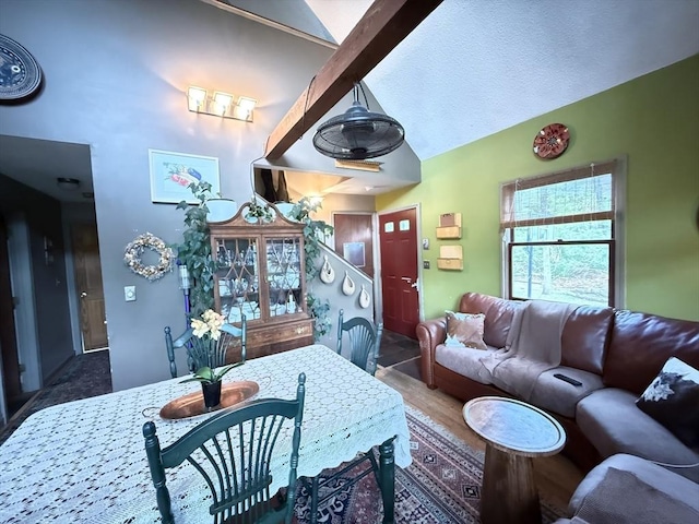 26 Horseshoe Cir, Ware, MA 01082 - living area featuring vaulted ceiling and wood finished floors