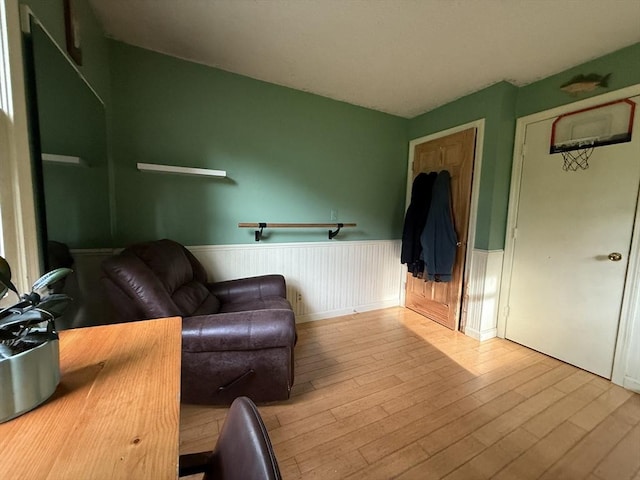 26 Horseshoe Cir, Ware, MA 01082 - sitting room with a wainscoted wall and wood finished floors