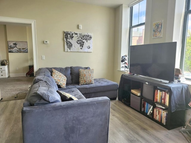 202 Broadway Unit 2-1, Lawrence, MA 01840 - living room with light wood-style floors