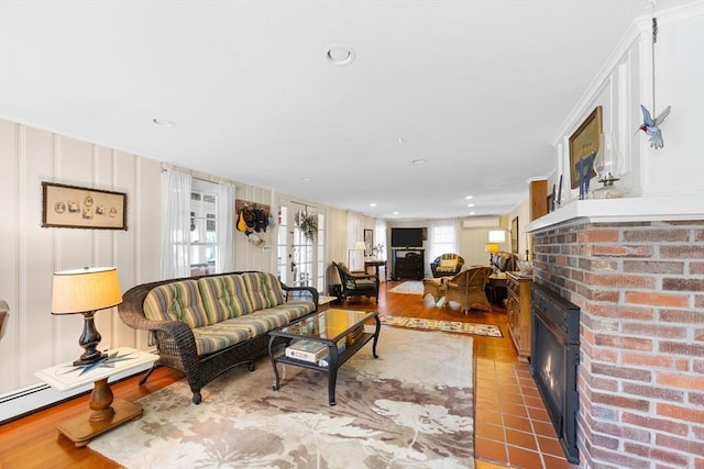 34 Kenwood Rd, Bourne, MA 02559 - living room with a brick fireplace
