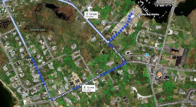 34 Kenwood Rd, Bourne, MA 02559 - aerial map of property and surrounding area