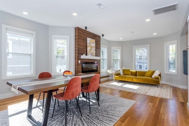 61 Paul Revere Rd Unit 2, Arlington, MA 02476 - dining room with baseboards, a wealth of natural light, and visible vents
