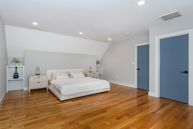 61 Paul Revere Rd Unit 2, Arlington, MA 02476 - bedroom featuring light wood-style flooring, visible vents, and recessed lighting
