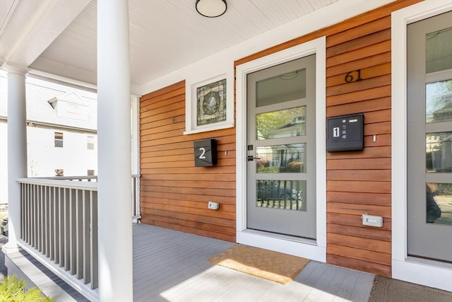 61 Paul Revere Rd Unit 2, Arlington, MA 02476 - doorway to property with covered porch