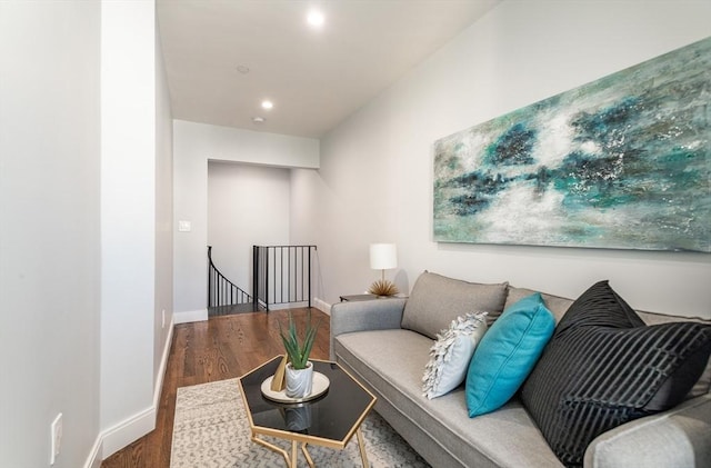 221 Paris St Unit 1, Boston, MA 02128 - living area featuring wood finished floors and recessed lighting
