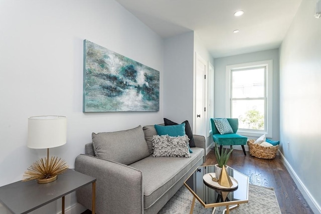 221 Paris St Unit 1, Boston, MA 02128 - living room featuring wood finished floors and recessed lighting