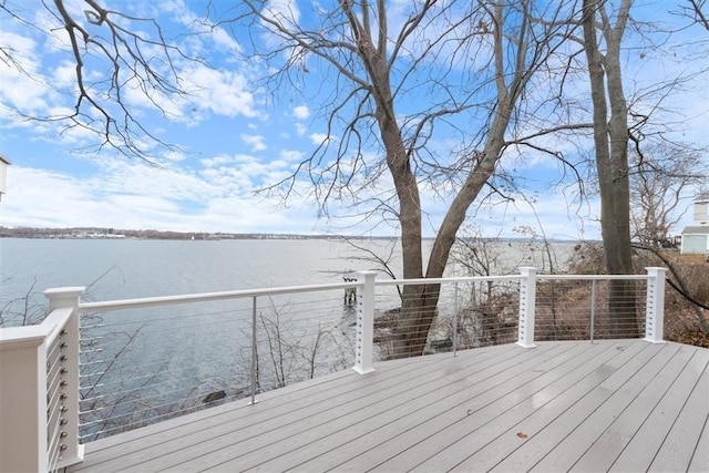 69 Naugus Ave, Marblehead, MA 01945 - deck featuring a water view