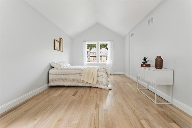 96 Dutton St, Malden, MA 02148 - bedroom featuring vaulted ceiling and light wood finished floors
