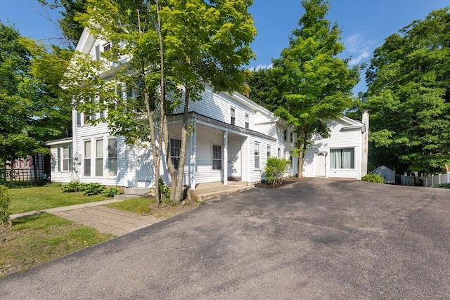 209 S St, Wrentham, MA 02093 - view of front of house with covered porch and asphalt driveway