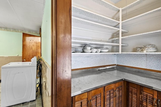 pantry featuring washer / clothes dryer