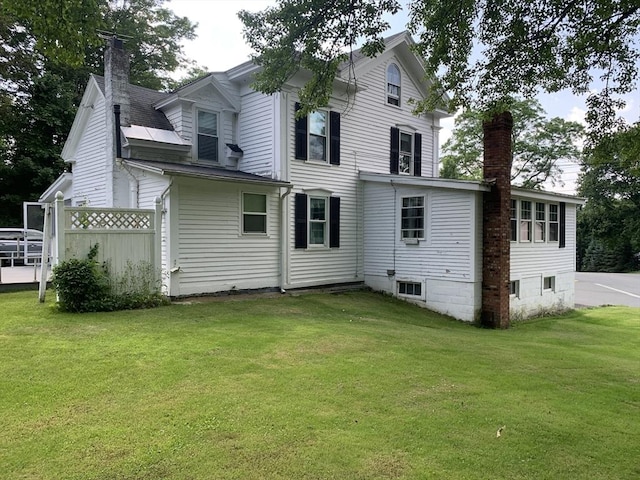 293 Washington, Warren, MA 01083 - back of property with a chimney